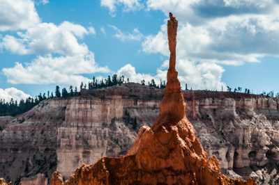 Photo: The Sentinel, taken along the Navajo Queen's Garden trails loop, Bryce Canyon National Park, in southern Utah