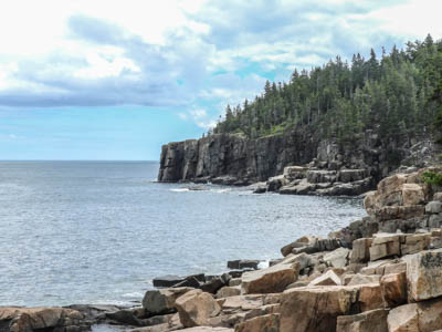 Photo: Coastal Landscape setting, was taken along Ocean Path trail from Otter Point to Sand Beach, in Acadia National Park, on Mount Desert Island, Maine.