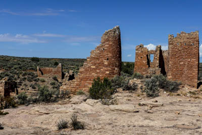 Photo Note Card: 
Hovenweep Castle, an Ancestral Puebloan Ruin, Little Ruins Canyon in Hovenweep National Monument, near Cortez, Colorado