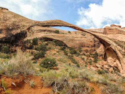 Photo Note Card: 
Landscape Arch, along a hike in the Devil's Garden area of Arches National Park, near Moab, Utah