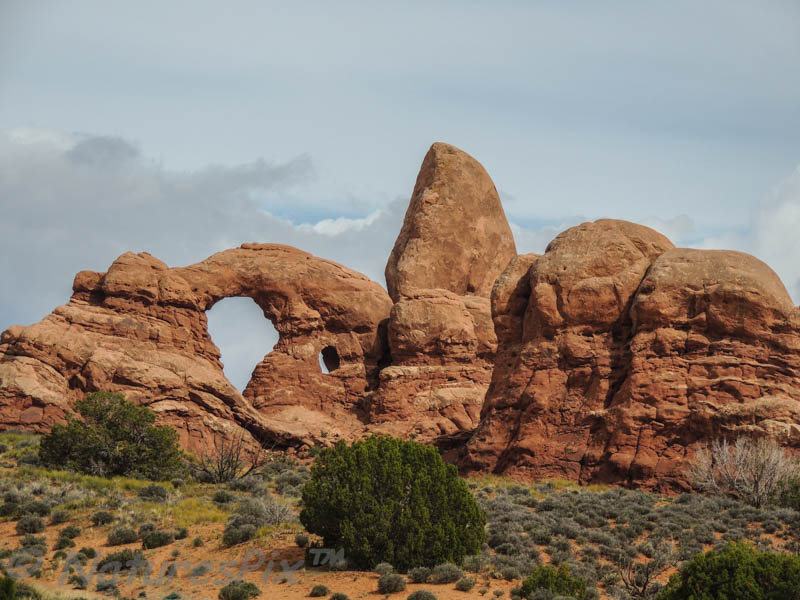 Photo Note Card: 
Turret Arch, Windows Section of Arches National Park, near Moab, Utah