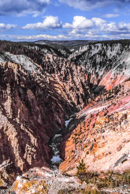 Photo Note Card: 
Yellowstone River flowing through the Grand Canyon of the Yellowstone, Yellowstone National Park, Wyoming