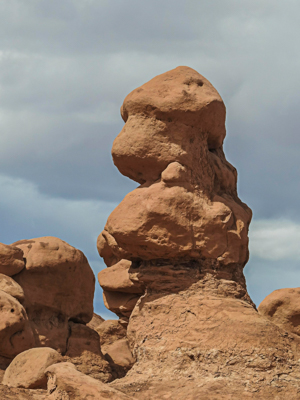 Photo: Sandstone Hoodoo, taken along a hike in Goblin Valley State Park, south of Green River, Utah