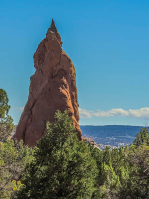 Photo Note Card: 
Brightly colored Entrada sandstone Spire along the Panorama Trail, was taken in Kodachrome Basin State Park, in southwestern Utah