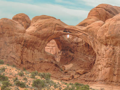 Photo Note Card: 
Double Arch in the Windows area of Arches National Park, Utah