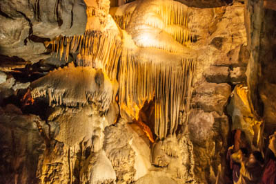 Photo Note Card: 
Crystal Cave, with its stalactites, stalagmites and cave bacon,  was taken in Sequoia National Park, in the Sierra Nevada mountains of eastern California