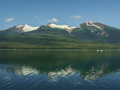 Photo Note Card: 
Sumdum Glacier and its reflection,  was taken from Holkham Bay in the Inner Passage of Southeast Alaska