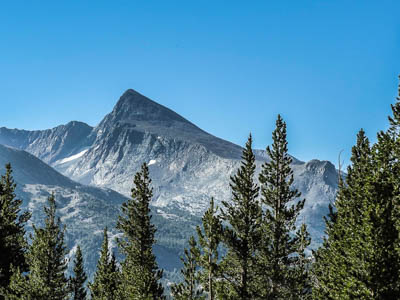 Photo Note Card: 
Mountain view of the  Tioga Pass area,  was taken along a road to Saddlebag Lake in the Sierra Nevada mountains, California