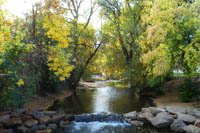 Photo Note Card: Boulder Creek (fall), Boulder, Colorado