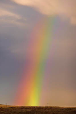Photo Note Card: 
Rainbow following an Early Morning Rain Shower, along the highway in southeastern Utan