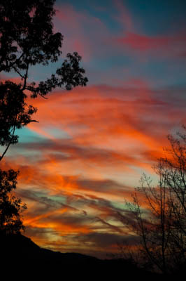 Photo Note Card: 
Turbulent clouds at Sunset, was taken from  Biltmore Lake, near Asheville, North Carolina