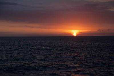 Photo Note Card: 
Sunset on the Pacific Ocean,  was from Elizabeth Bay, off of Isabela Island,Galapagos Archipelago, Ecuador