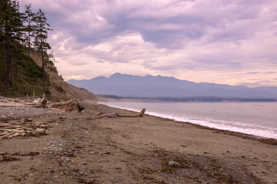 Photo Note Card: 
Beach on Dungeness Spit, Sequim, on the Olympic Peninsula of Washington