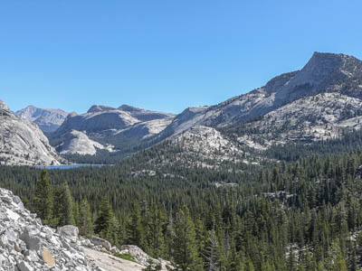 Photo Note Card: 
Tenaya Lake and the surrounding mountains from Olmstead Point, Yosemite National Park
