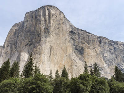 Photo Note Card: 
Nose of El Capitan in Yosemite Valley, from the Valley floor, Yosemite National Park