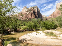Photo Note Card: Sentinel and Virgin River, Zion National Park, Utah
