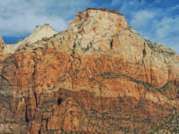 Photo Note Card:  
Twin Brothers  & The Sentinel,  Zion National Park, Utah
